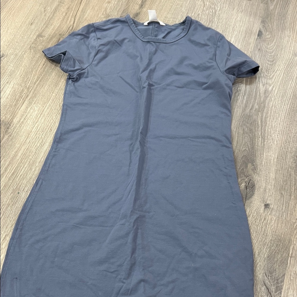 Athleta Blue T-Shirt Dress